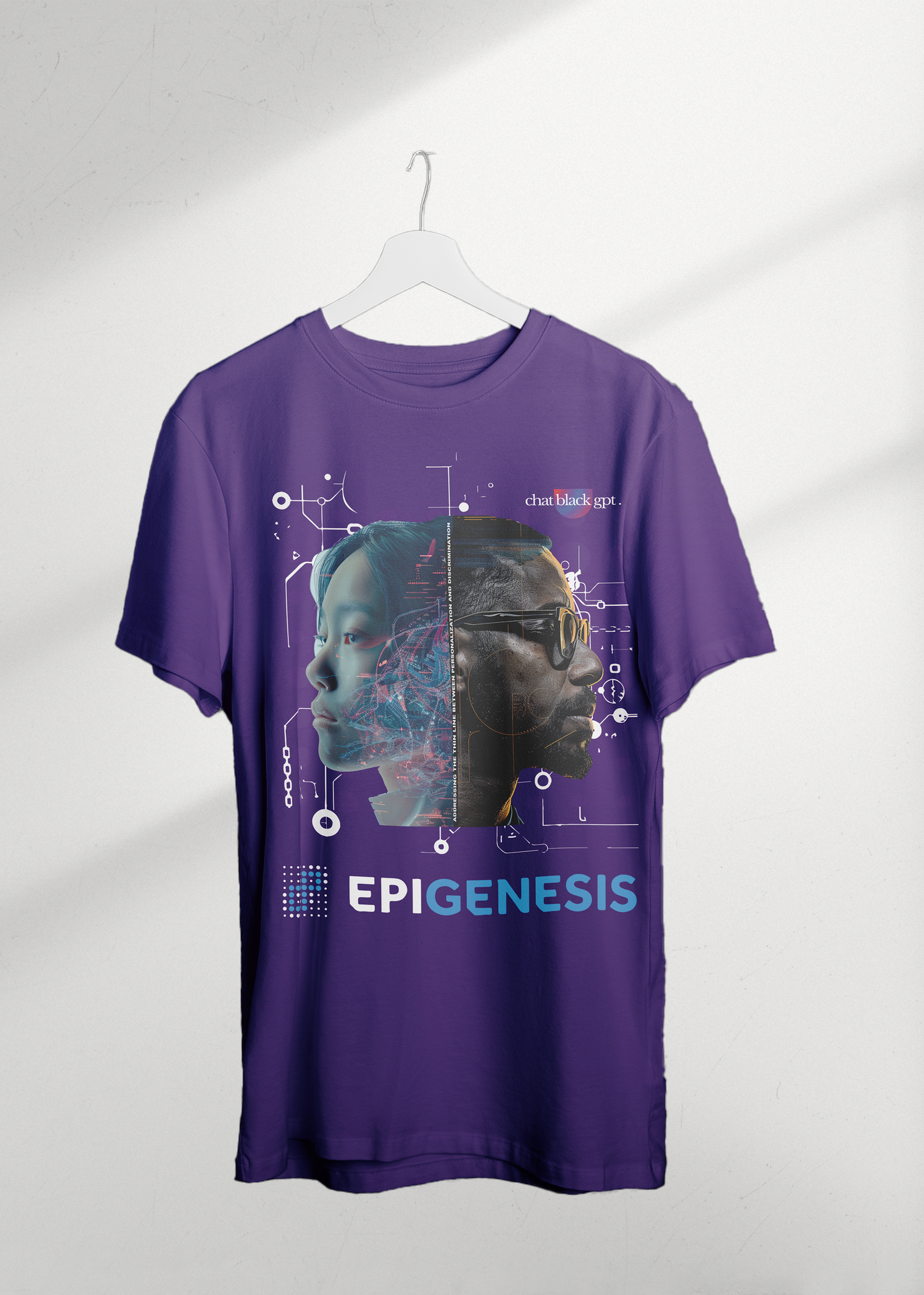 Short Sleeve T-Shirt Epigenesis ChatBlackGPT Collab